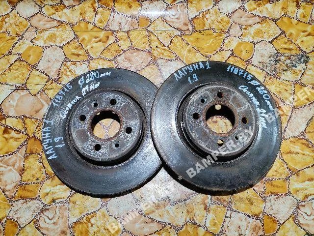 Диск тормозной передний к Renault Laguna 1, 2000 г.